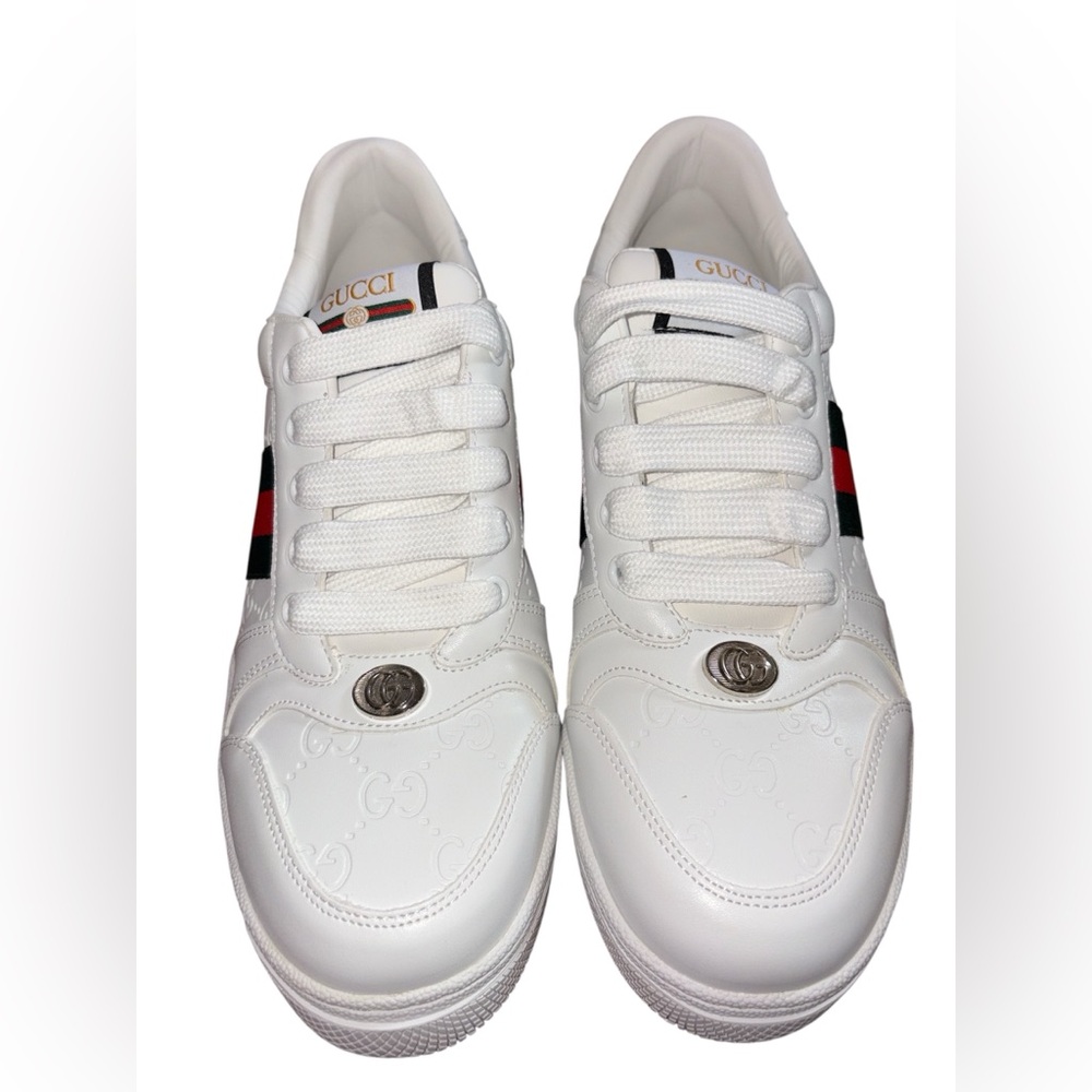 Fashion Lux White Leather Unisex Sneakers